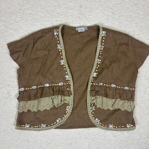 Per Una Beaded Whimsigoth Fairy Grunge Shrug